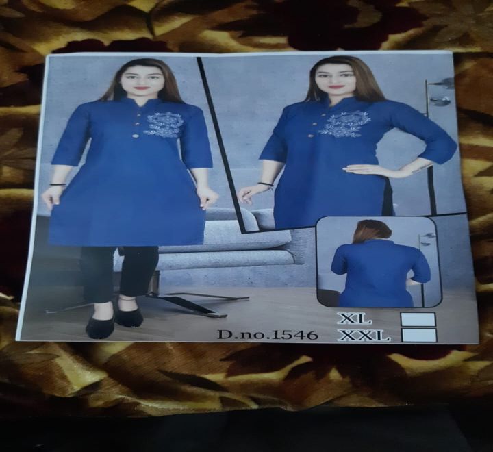 Ladys Denim Kurta